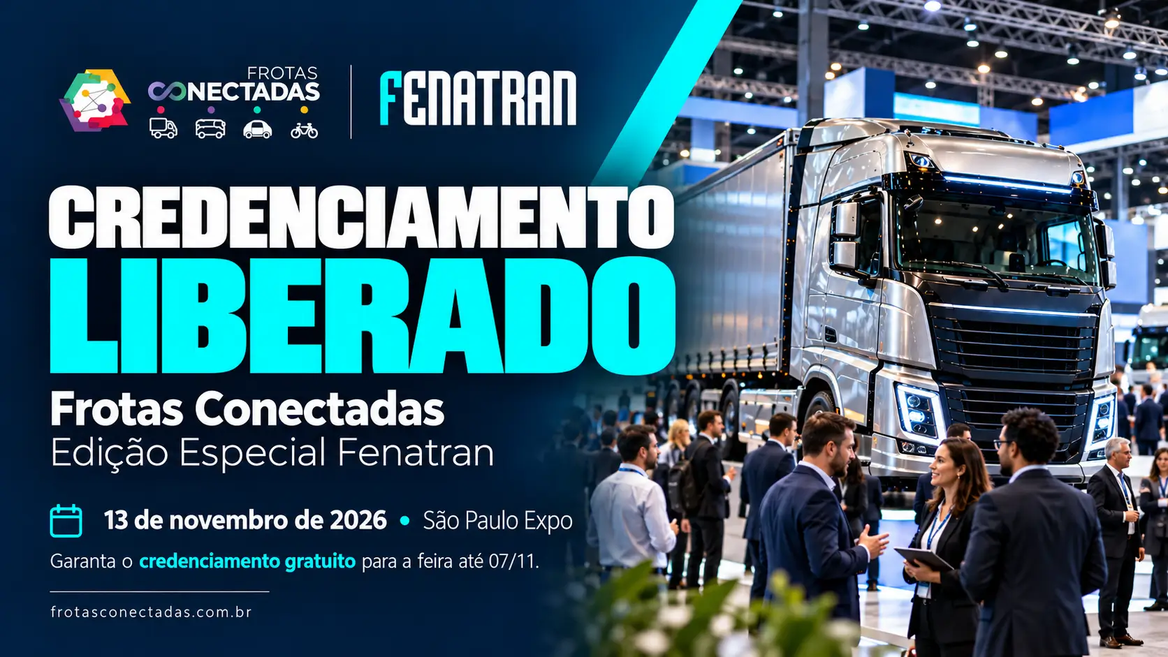 Credenciamento Frotas Conectadas 2026: edição Fenatran